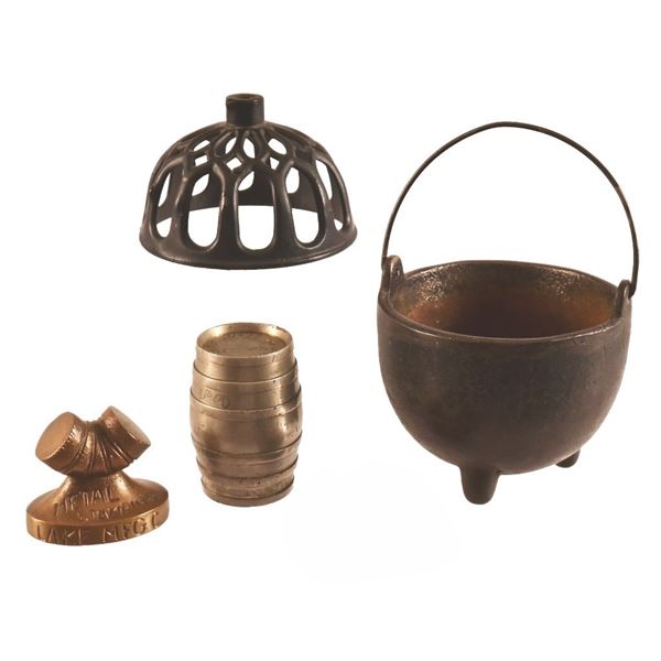 Collection of Four Cast Iron Advertisements