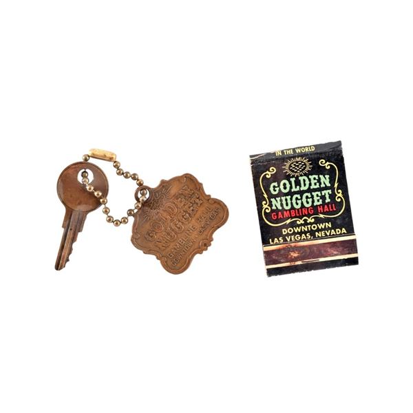 Golden Nugget Hotel Key Chain and Match Booklet