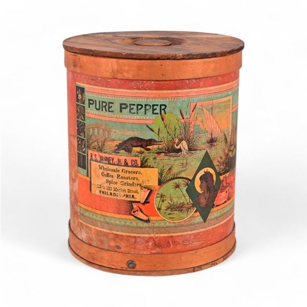 Vintage B.S. Janney Jr. & Co. Pepper Bin