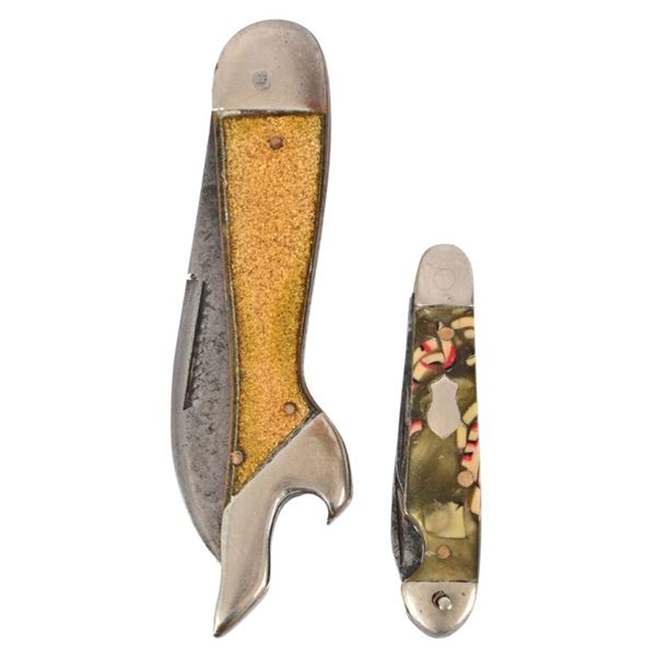 Vintage Gal Leg Pocket With Small Pocket Knife