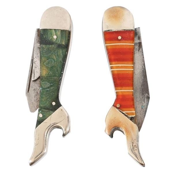 Two Vintage Gal Leg Pocket Knives