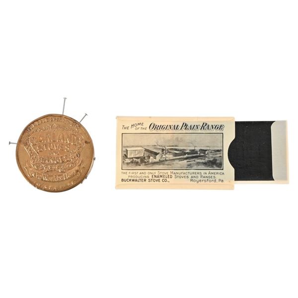 Two Antique Stove & Range Advertisements