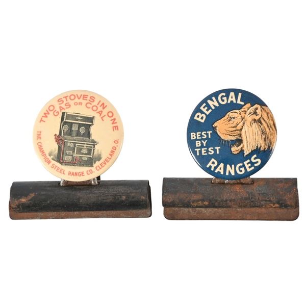 Two Antique Stove & Range Advertisements
