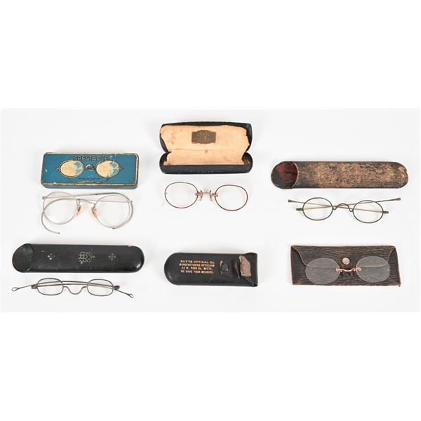Collection of Vintage Spectacles with Cases