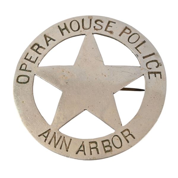 Ann Arbor Michigan Opera House Police Badge