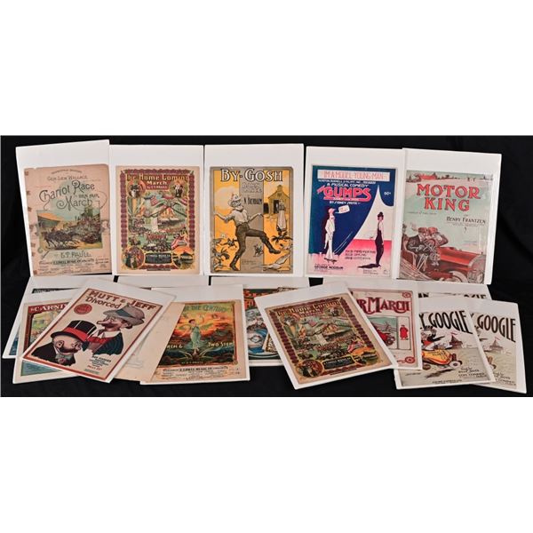 Collection of Lithograph Sheet Music