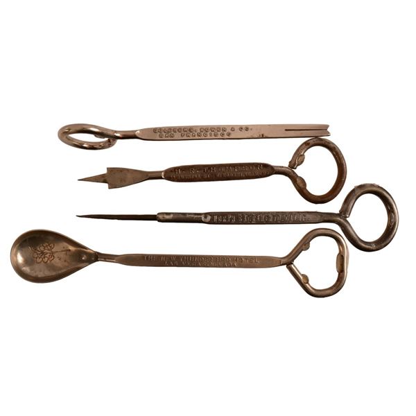 Four Advertising Bar Bottle Openers