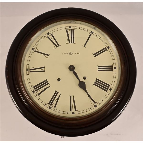 Large Circular Wall Clock Trade Mark "S"