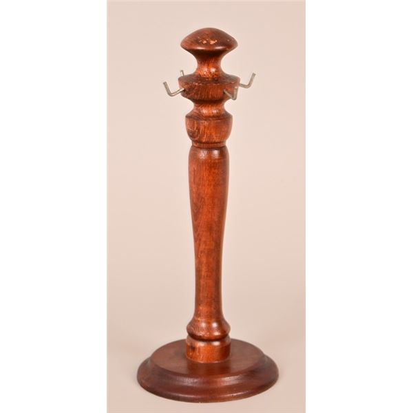 Wooden Pocket Watch Display Stand