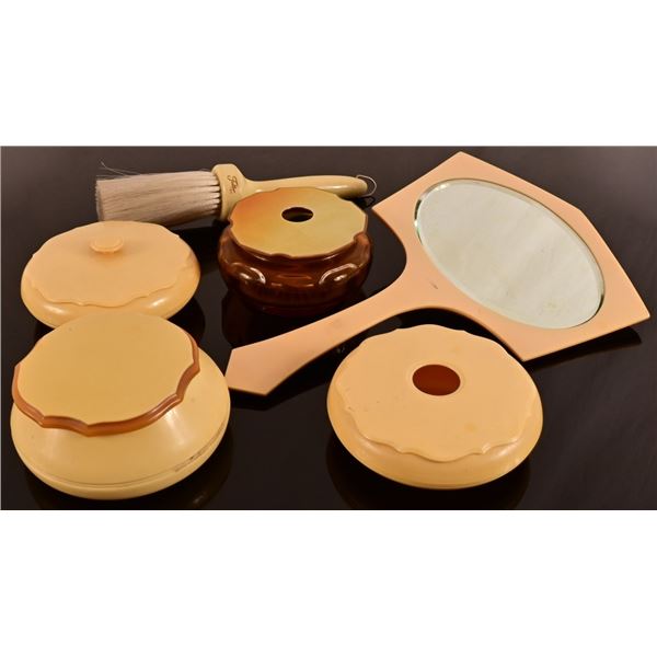 Ivory Pyralin Vanity Set