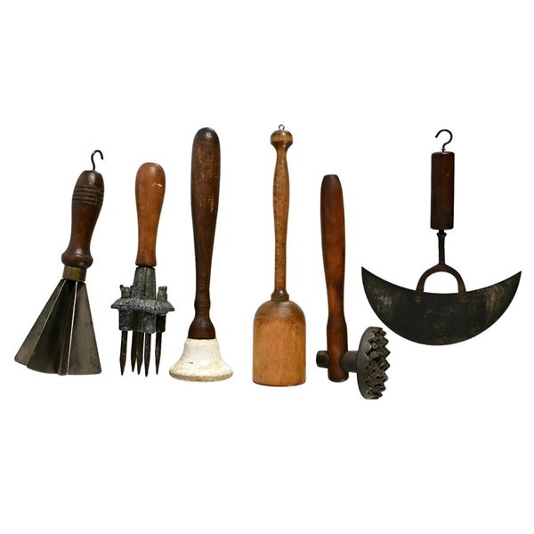 Six Miscellaneous Antique Kitchen Tools
