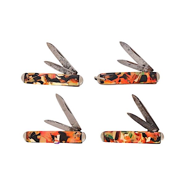 Collection 4 Kent End of Day Handle Pocket Knives