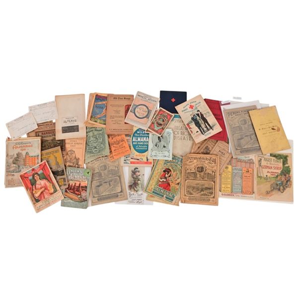 Large Collection of Vintage Medical Almanacs