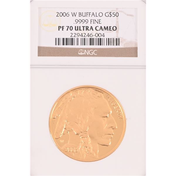 2006 W Buffalo $50 Gold Coin NGC PF70 Ultra Cameo