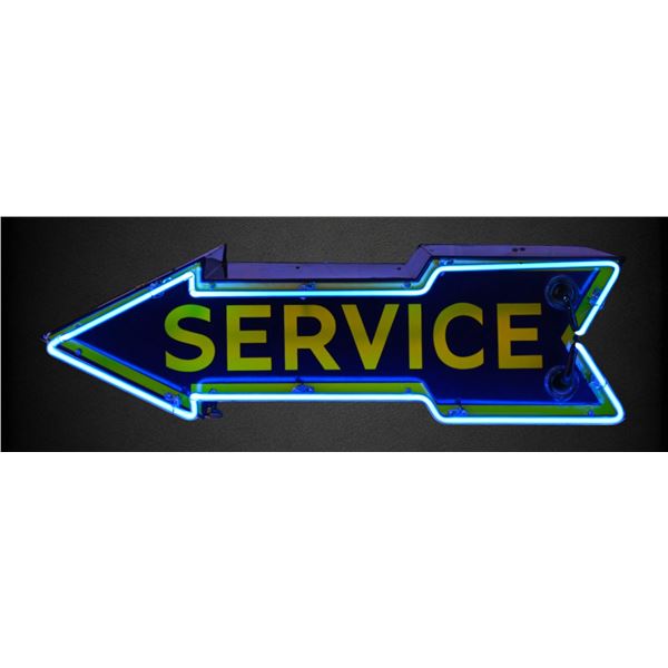 Double Sided Neon Service Arrow Sign