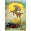 Image 1 : Gladiator Cycles and Automobiles Poster