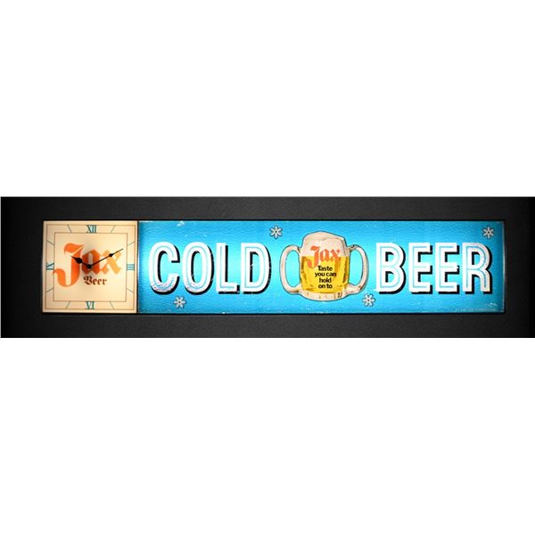 Vintage Jax Cold Beer Lighted Clock