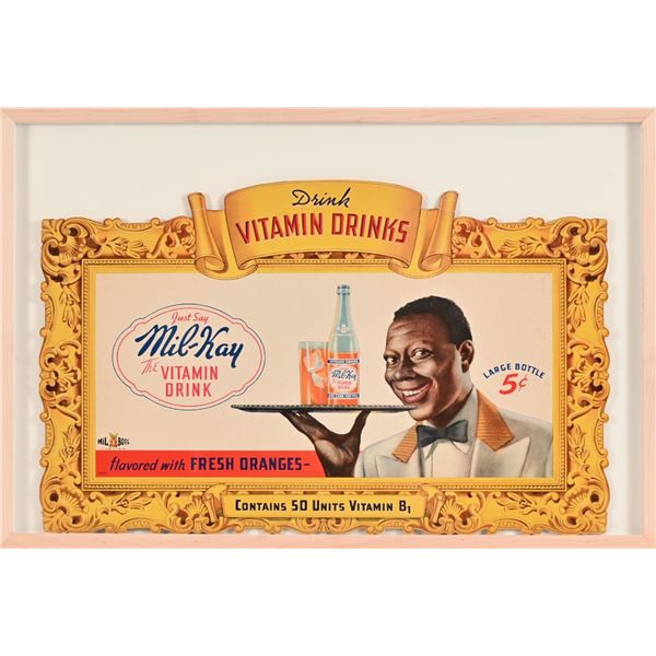 Mil-Kay Cardboard Advertising Sign