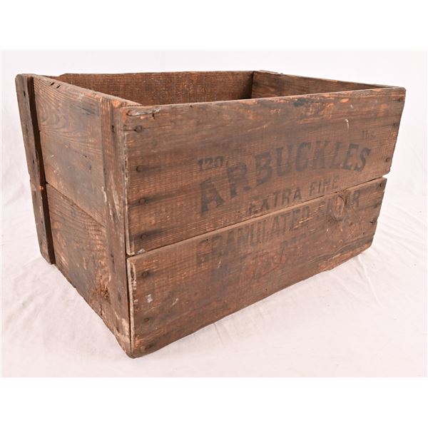 Arbuckles Granulated Sugar Wooden Crate