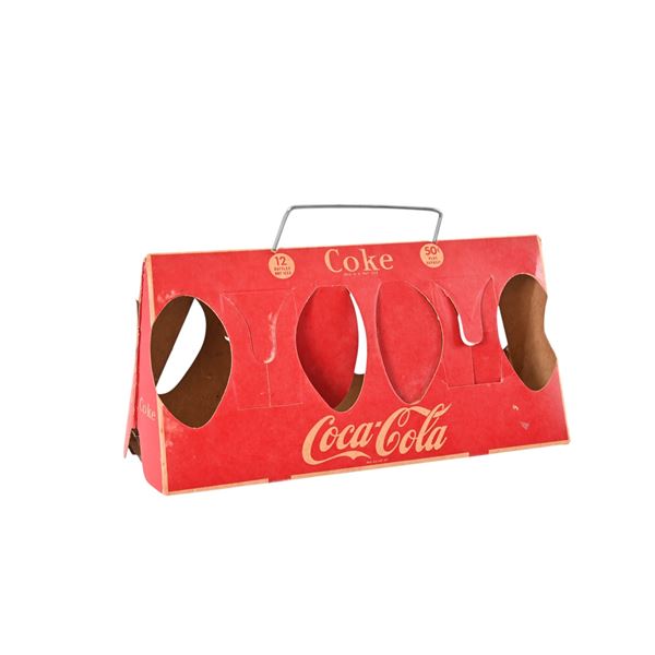 Rare Coca-Cola Cardboard 12-Pack Bottle Carrier