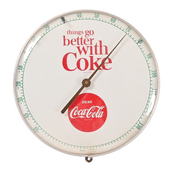 Coca-Cola Advertising Round PAM Thermometer