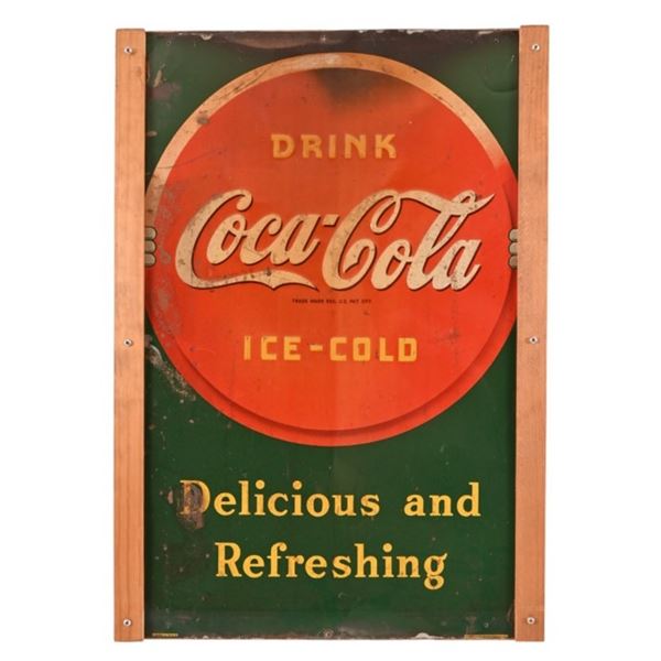 Coca-Cola Advertising Tin Sign c.1942