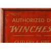 Image 2 : Winchester Dealer Reverse Glass Sign 1936