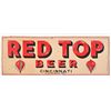 Image 1 : Red Top Beer Advertising Embossed Tin Sign
