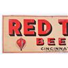 Image 2 : Red Top Beer Advertising Embossed Tin Sign