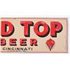 Image 3 : Red Top Beer Advertising Embossed Tin Sign