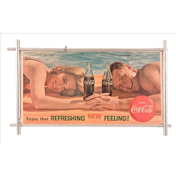 Coca-Cola Advertising Cardboard Litho Summer Sign
