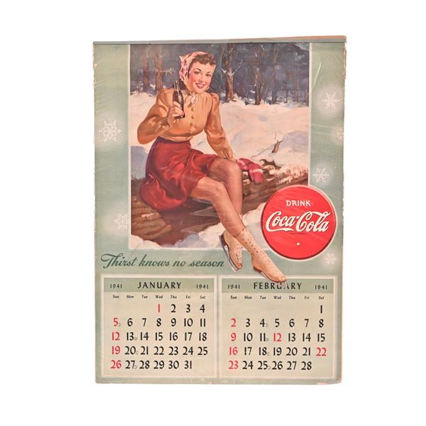 Coca-Cola 1940 Advertising Calendar