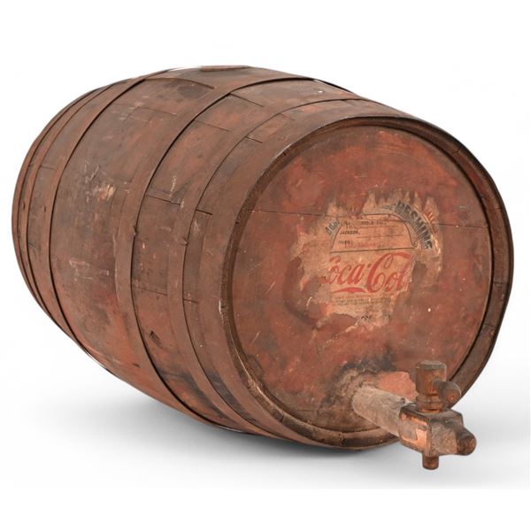 Coca-Cola Wooden 10 Gallon Syrup Keg