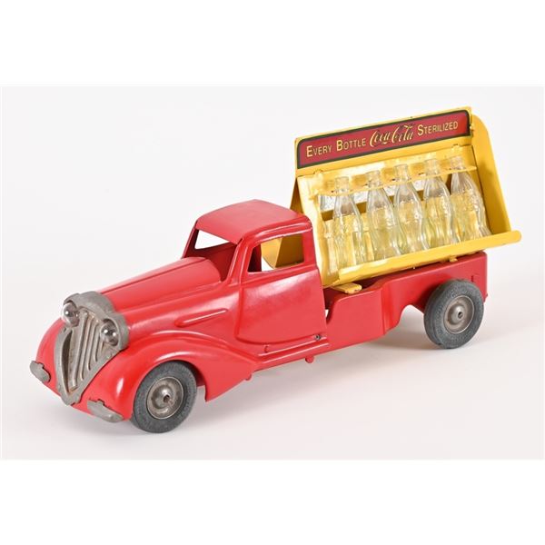 Pressed Steel Coca Cola Toy Bottle Truck