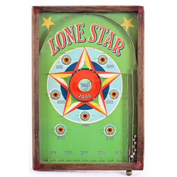 Antique Lone Star Table Top Pinball Game