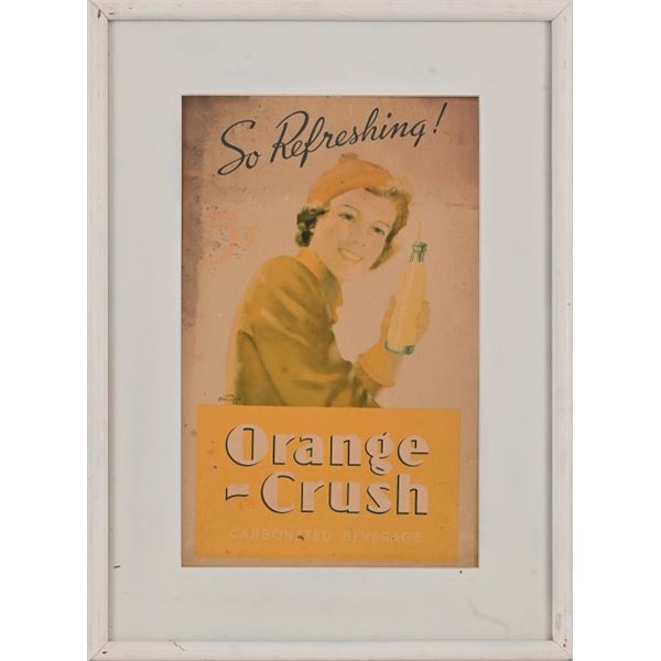 Orange Crush Soda Framed Advertising