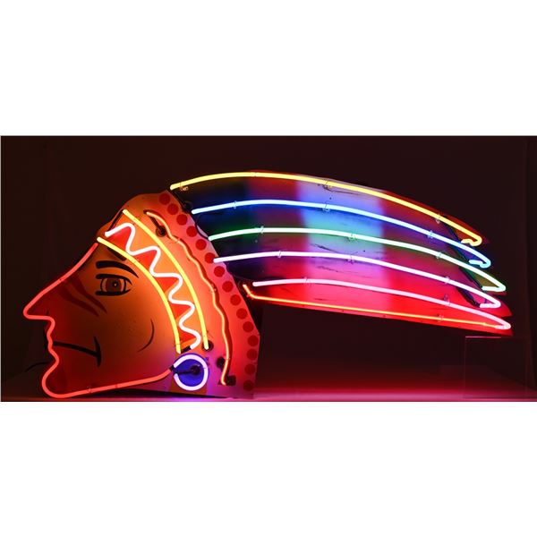 Custom Indian Chief Neon Sign