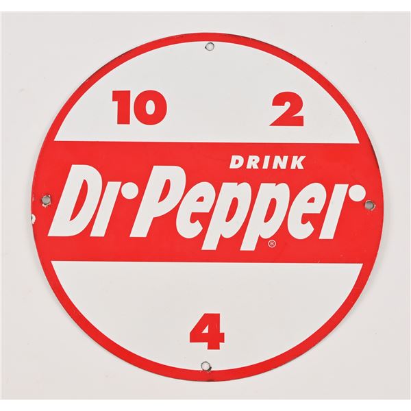Dr. Pepper Porcelain Advertising Sign