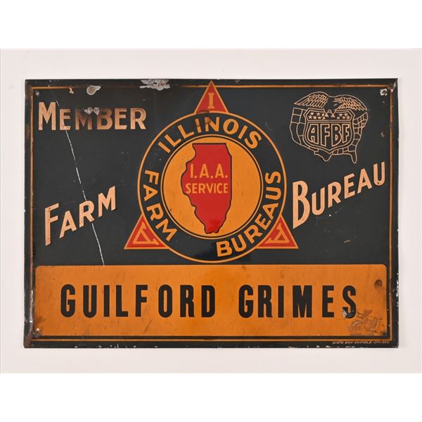 Illinois Farm Bureau Member Tin Sign