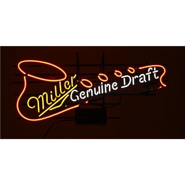 Miller Genuine Draft Saxophone Neon Sign