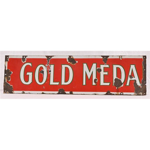 Gold Medal Porcelain Sign