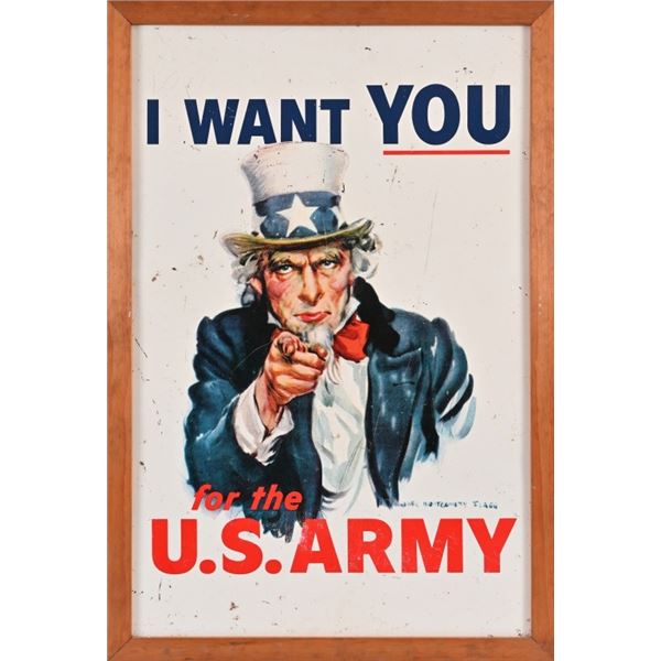 U.S. Army "Uncle Sam" Recruitment Metal Sign