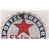 Image 2 : Shiner Beer Spoetzl Brewery Tin Bottle Cap Sign