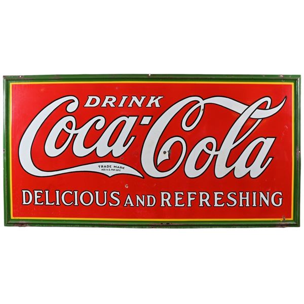 Large Coca Cola Porcelain Sign
