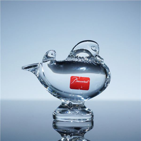Baccarat Crystal Duck Figurine