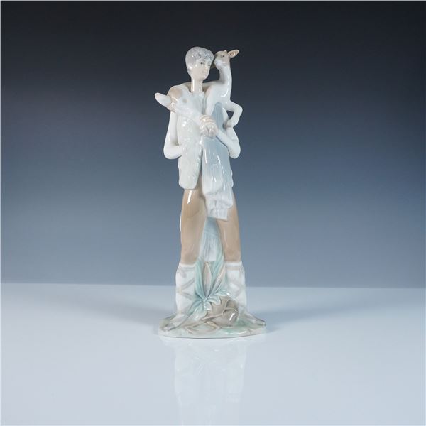Lladro Figurine, Shepherd Boy with Goat 1004506