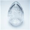 Image 1 : Vandermark Etched Glass Egg Paperweight