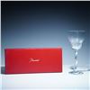Image 5 : Baccarat Crystal Water Goblet, Stream Pattern, Boxed