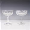 Image 1 : Set of 2 Cut Crystal Champagne Coupes