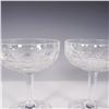 Image 3 : Set of 2 Cut Crystal Champagne Coupes
